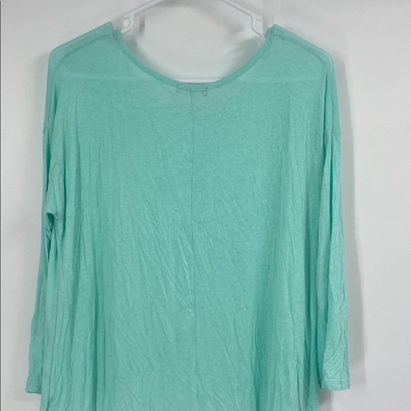 Mint Green and White Lace Long Sleeve Top - Picture 8 of 8